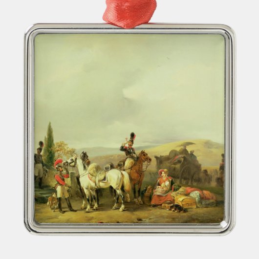 Der Toast Silbernes Ornament (Vorne)