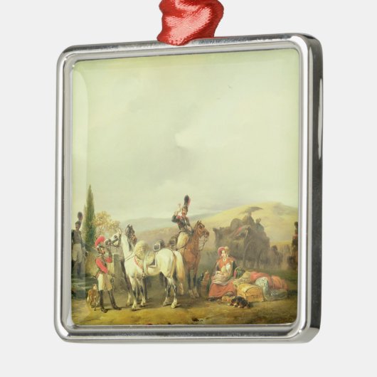 Der Toast Silbernes Ornament (Links)