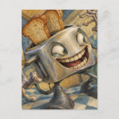 Der Toaster lebt Postkarte (Vorderseite)