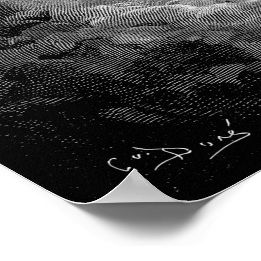 Der Tod auf der blauen Pferdegrube Dore Poster (Ecke)