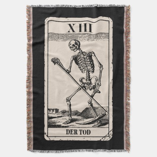 Der Tod / Death Tarot Card Decke (Vorderseite Vertikal)