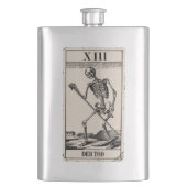 Der Tod / Death Tarot Card Flachmann (Vorderseite)