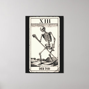 Der Tod / Death Tarot Card Leinwanddruck