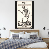 Der Tod / Death Tarot Card Leinwanddruck (Insitu (Schlafzimmer))