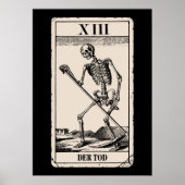 Der Tod / Death Tarot Card Poster (Vorne)