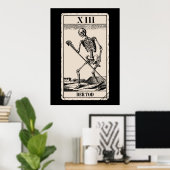 Der Tod / Death Tarot Card Poster (Heimbüro)