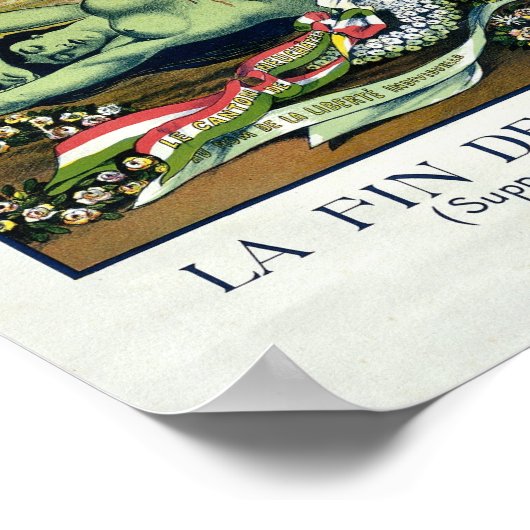 "Der Tod der Grünen Märchen", Absinthe Poster (Ecke)