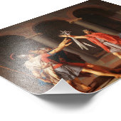 Der Tod der Horatii von Jacques-Louis David Fotodruck (Ecke)