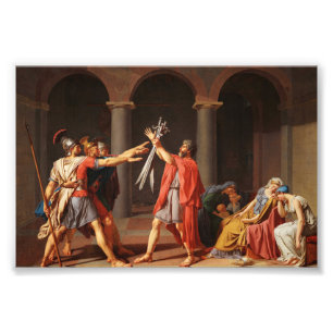 Der Tod der Horatii von Jacques-Louis David Fotodruck