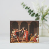 Der Tod der Horatii von Jacques-Louis David Postkarte (Stehend Vorderseite)