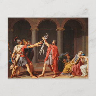 Der Tod der Horatii von Jacques-Louis David Postkarte