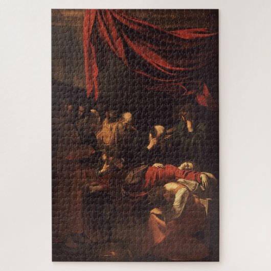 Der Tod der Jungfrau (1604-1606) durch Caravaggio Puzzle (Vertikal)