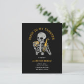 Der Tod des Haushalts für meine 20er-Einladung (Stehend Vorderseite)