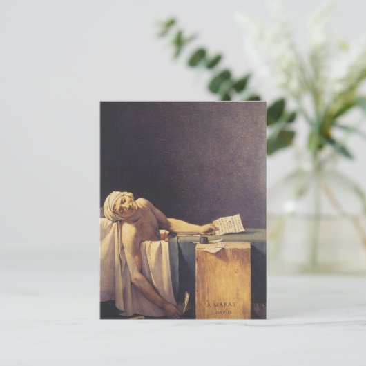 Der Tod des Marats Postkarte (Stehend Vorderseite)