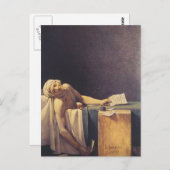 Der Tod des Marats Postkarte (Vorne/Hinten)
