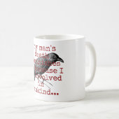 Der Tod eines Menschen vermindert mich - Todesurte Kaffeetasse (VorderseiteRechts)