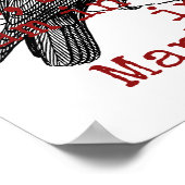 Der Tod eines Menschen vermindert mich - Todesurte Poster (Ecke)