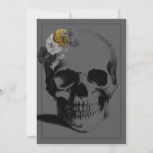 Der Tod für die 20er Party Einladung Black and Gol (Rückseite)