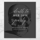 Der Tod für Ihr Weinetikett der 20er Jahre (Einzelnes Label)