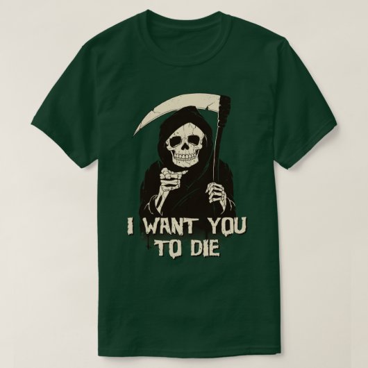 Der Tod hat dich bestimmt T-Shirt (Design vorne)