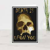 Der Tod ist an dir Karte (Vorderseite)