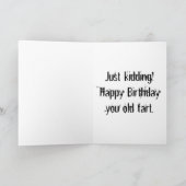 Der Tod ist an dir Karte (Innenseite)