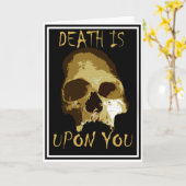 Der Tod ist an dir Karte (Gelbe Blume)