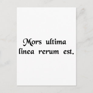 Der Tod ist die letzte Grenze. Postkarte