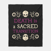 Der Tod ist eine heilige Transition-Krankenschwest Fleecedecke (Vorderseite)