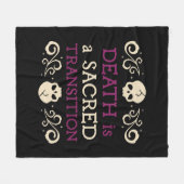 Der Tod ist eine heilige Transition-Krankenschwest Fleecedecke (Vorderseite (Horizontal))