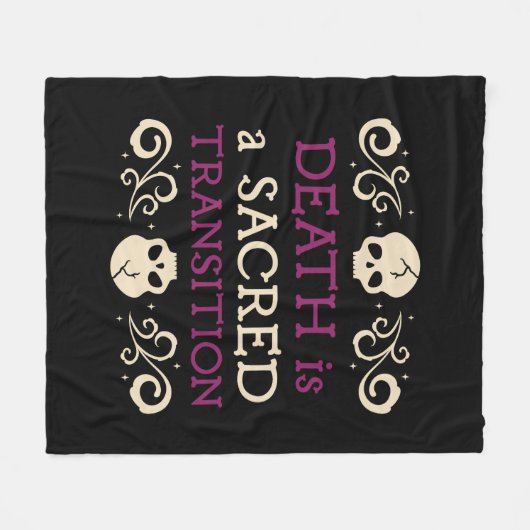Der Tod ist eine heilige Transition-Krankenschwest Fleecedecke (Vorderseite (Horizontal))