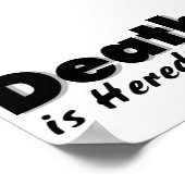 Der Tod ist erblich Poster (Ecke)