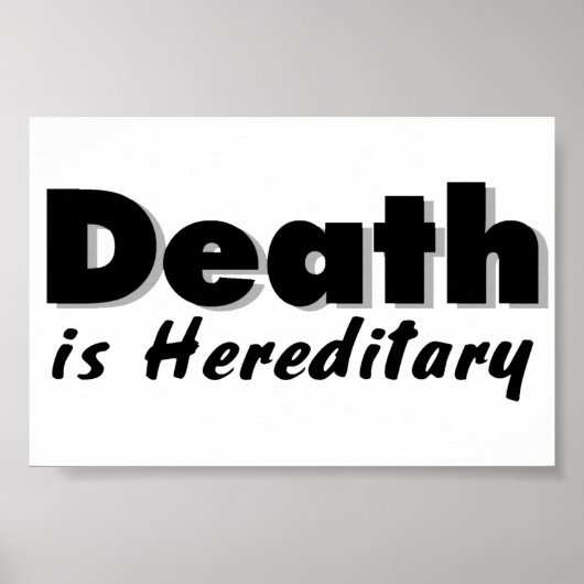 Der Tod ist erblich Poster (Vorne)