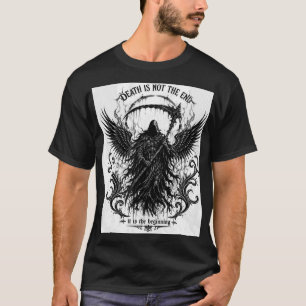 Der Tod ist nicht das Ende Gothic Grimmiger Sensen T-Shirt