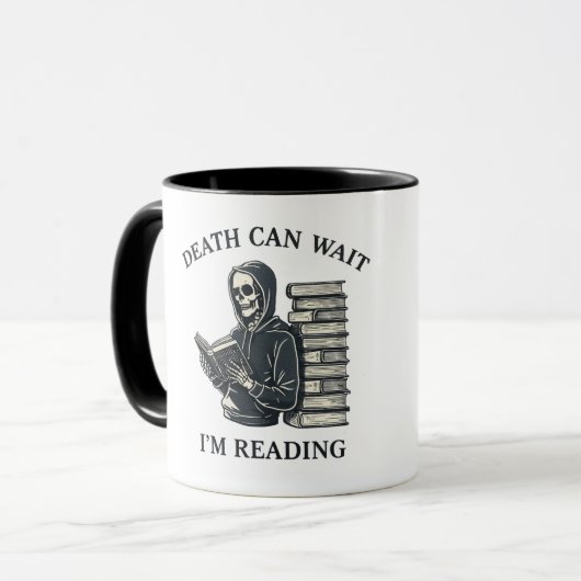 Der Tod Kann Warten, Ich Lese Tasse (Vorderseite Links)
