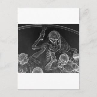 Der Tod kommt einem Kallin' Postkarte