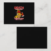 Der Tod lächelt bei jedem Feuerwehrmann Visitenkarte (Vorne/Hinten)