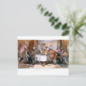 Der Tod macht diese wilden Mahlzeiten Freude Sie P Postkarte (Stehend Vorderseite)