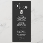 Der Tod macht uns eine Hochzeitsrolle Menükarte (Vorderseite)