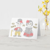 Der Tod macht uns Teil Karte (Gelbe Blume)