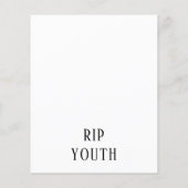 Der Tod meines 20er-Jährigen mit Blumenschädel (Rückseite)