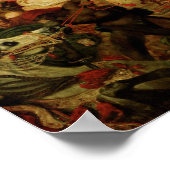 Der Tod Sardanapalus von Delacroix - Poster (Ecke)