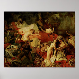 Der Tod Sardanapalus von Delacroix - Poster