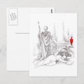 Der Tod und das Mädchen Postkarte (Vorne/Hinten)