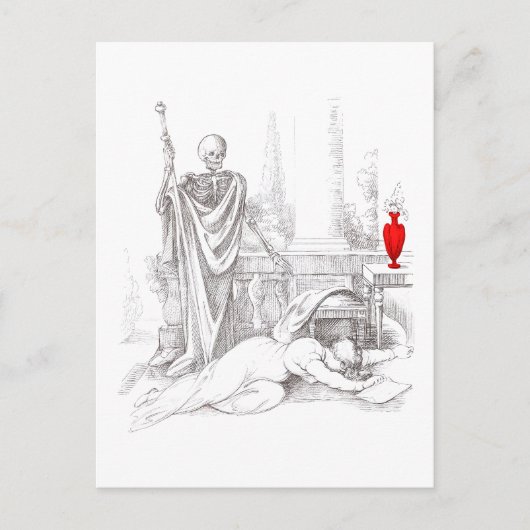 Der Tod und das Mädchen Postkarte (Vorderseite)