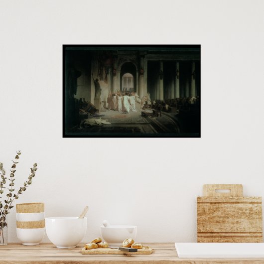 Der Tod von Caesar Poster (Küche)