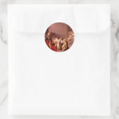 Der Tod von Caesar Runder Aufkleber (Tasche)