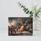 Der Tod von General Montgomery Postkarte (Stehend Vorderseite)