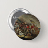 Der Tod von General Waren At Bunker Hill Button (Vorne & Hinten)