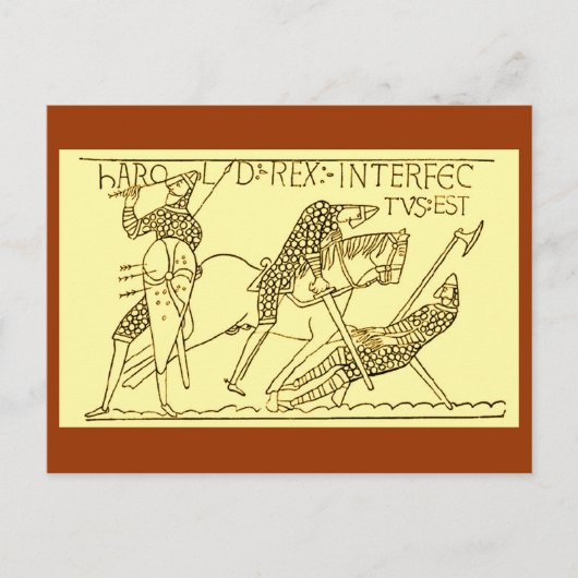 Der Tod von Harold Postkarte (Vorderseite)